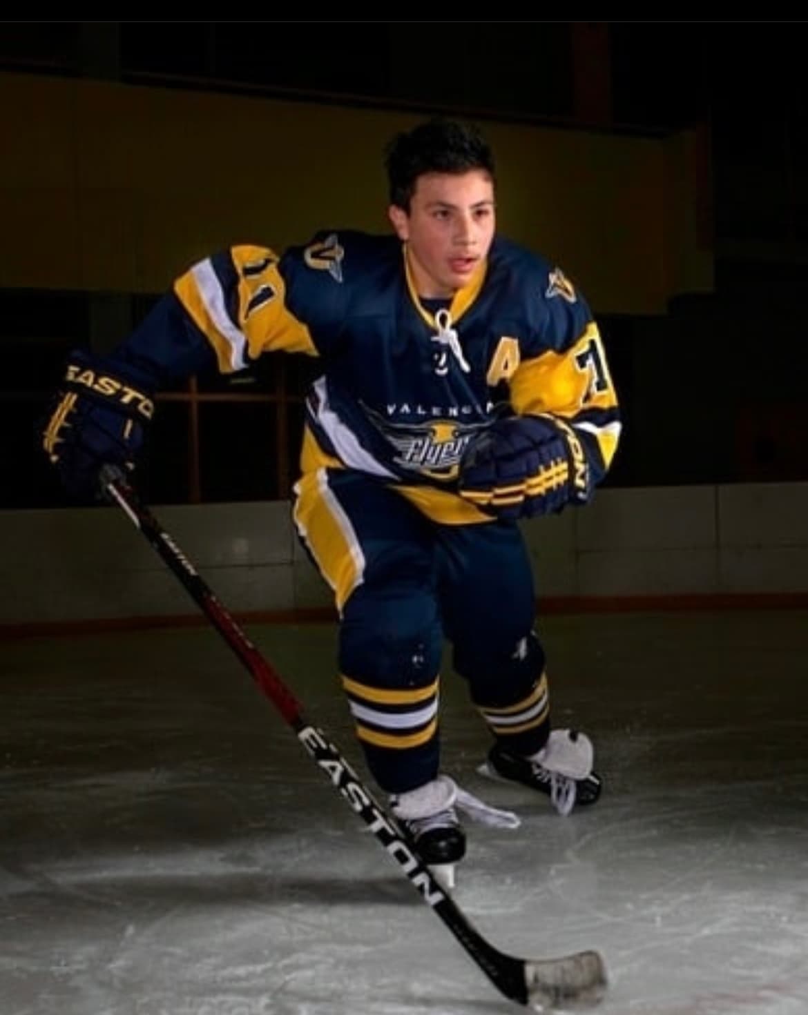Ellis O'Dowd playing for the Valencia Jr. Flyers