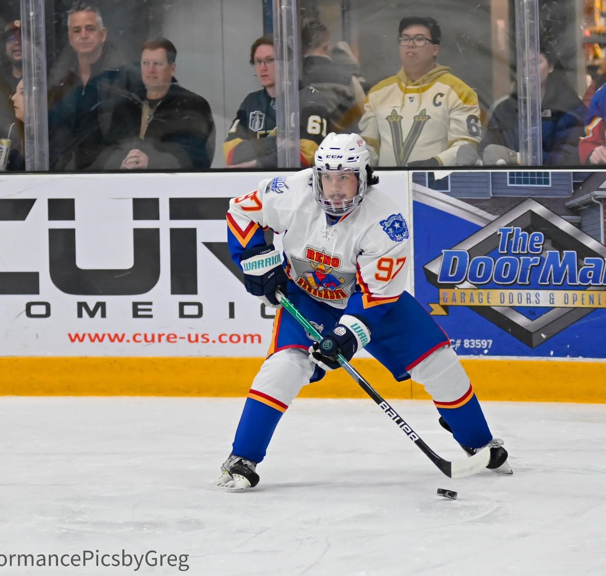 Ellis O'Dowd playing for the Reno Ice Raiders