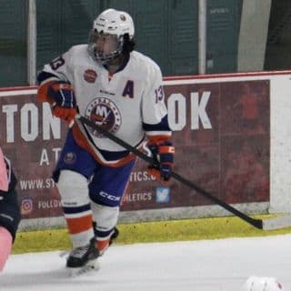 Ellis O'Dowd playing for the New York PAL Jr. Islanders